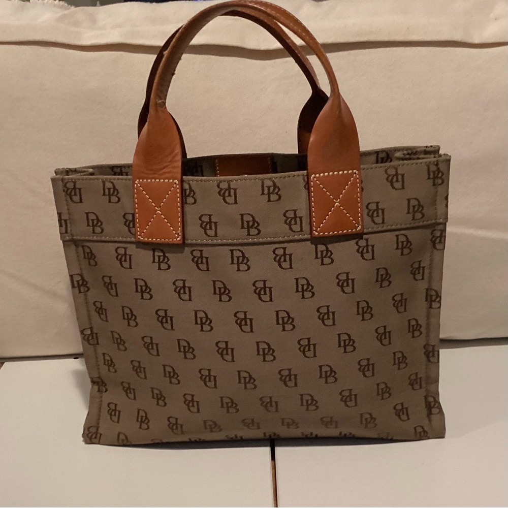 Dooney & Bourke Tan Monogram Tote